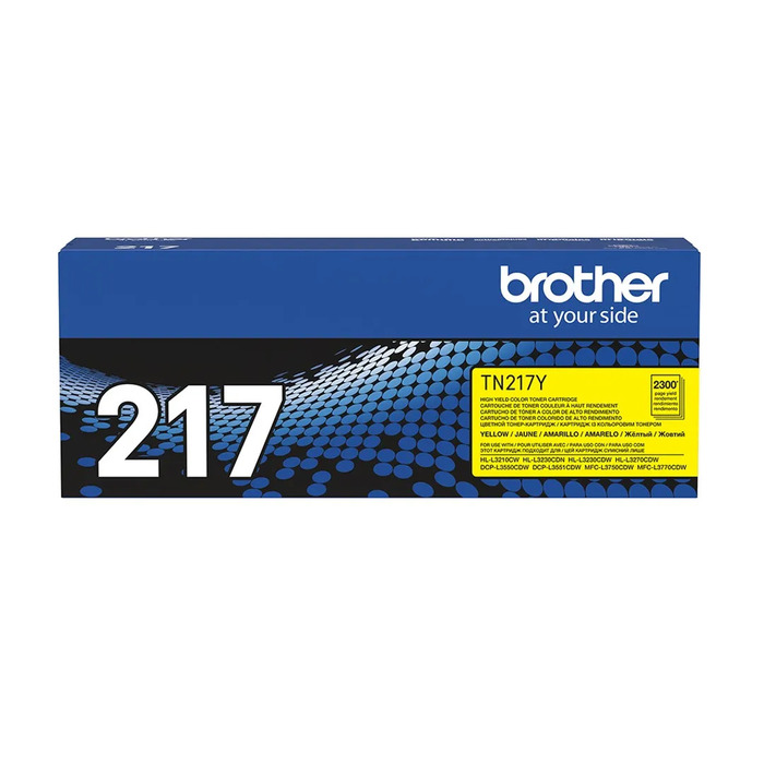Toner TN-217Y (217) Brother Original | L3770CDW, L3750CDW, L3710CW, L3270CDW, L3230CDW, HL-L3210CW Amarelo | Produto Oficial com NF e Procedência
