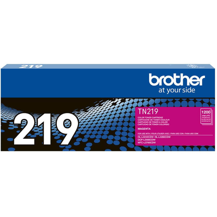 Toner TN-219M (219) Brother Original |  L3780CDW, L3760CDW, L3295CDW, L3280CDW, HL-L3220CDW Magenta | Produto Oficial Brother com NF e procedência