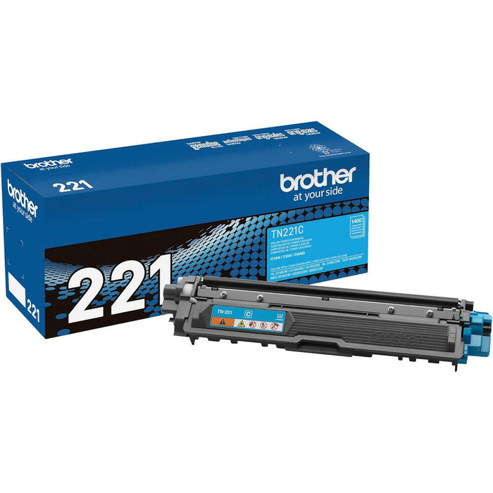 Toner TN-221C (221) Brother Original | 9340CDW, 9330CDW, 9130CW, 3170CDW, HL-3140CW Ciano | Produto Oficial Brother com NF e procedência