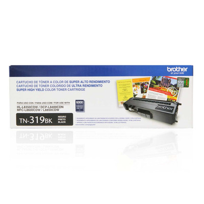 Toner TN-319BK (319) Brother Original | L8850CDW, HL-L8350CDW Preto | Produto Oficial Brother com NF e procedência
