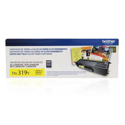 Toner TN-319Y (319) Brother Original | L8850CDW, HL-L8350CDW Amarelo | Produto Oficial Brother com NF e procedência