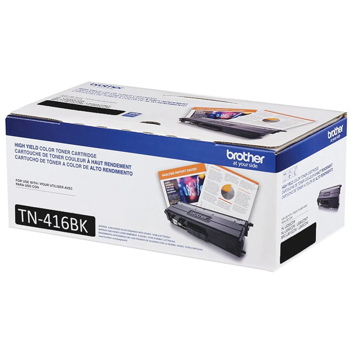 Toner TN-416BK (416) Brother Original | L9570CDW, L8900CDW, HL-L8360CDW, MFC-L8900CDW Preto | Produto OficialBrother, com NF e procedência