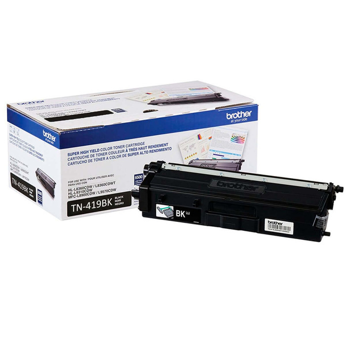 Toner TN-419BK (419) Brother Original | L9570CDW, L8900CDW, HL-L8360CDW, MFC-L8900CDW Preto | Produto Oficial Brother, com NF e procedência
