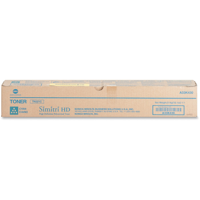Toner TN321C (A33K430) Konica Minolta Original | Bizhub C364, C364e, C284, C284e, C224, C224e Ciano | Produto Oficial Konica com NF e procedência