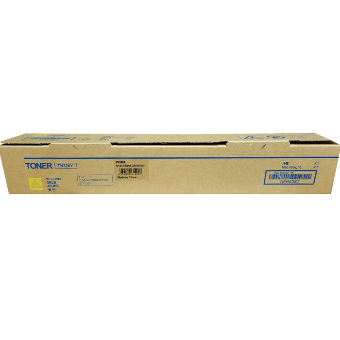 Toner TN328Y (AAV8230) Konica Minolta Original | Bizhub C361i, C360i, C301i, C300i, C251i, C250i Amarelo Produto Oficial Konica c/ NF e Procedência