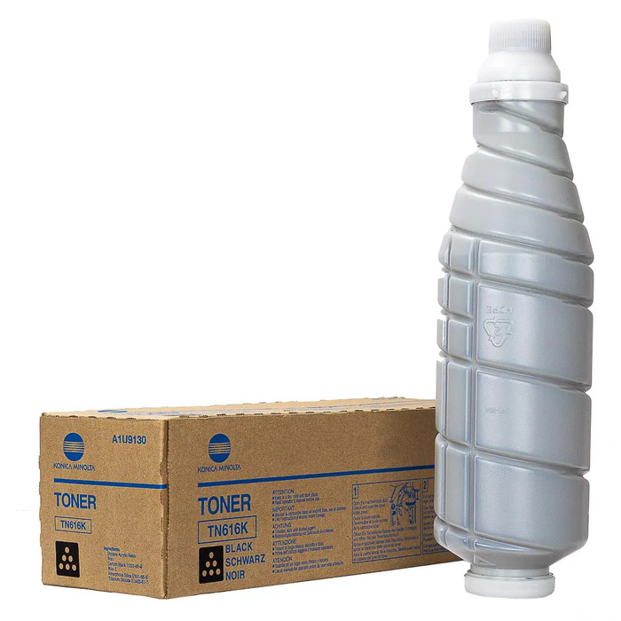 Toner TN616K (A1U9130) Konica Minolta Original | Bizhub Press C7000P, C7000, C6000P, C6000 Preto | Produto Oficial Konica com NF e procedência