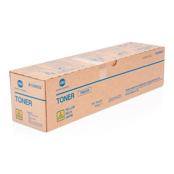 Toner TN616Y (A1U9230) Konica Minolta Original | Bizhub Press C7000P, C7000, C6000P, C6000 Amarelo | Produto Oficial Konica com NF e procedência