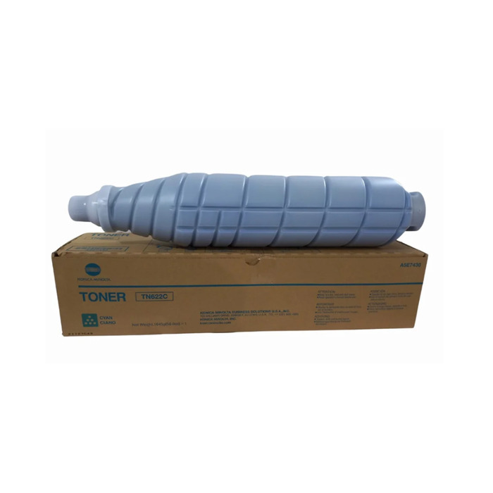 Toner TN622C (A5E7430) Konica Minolta Original | AccurioPress C4070, C4080, C6085, C6100, C1085, C1100 Ciano | Produto Oficial com NF e procedência