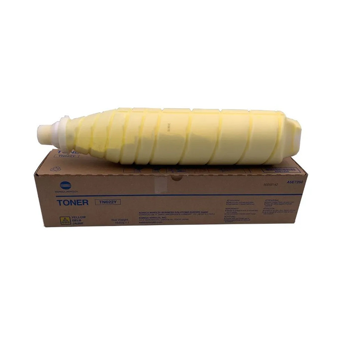 Toner TN622Y (A5E7230) Konica Minolta Original | AccurioPress C4070, C4080, C6085, C6100, C1085, C1100 Amarelo | Produto Oficial com NF e procedência