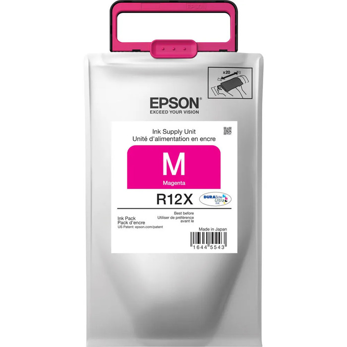 Cartucho TR12X320AL (R12X) Epson Original | WF-R4640, WF-R5190, WF-R5690 Workforce Magenta | Produto Oficial Epson, com NF e procedência