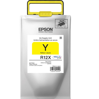Cartucho TR12X420AL (R12X) Epson Original | WF-R4640, WF-R5190, WF-R5690 Workforce Amarelo | Produto Oficial Epson, com NF e procedência