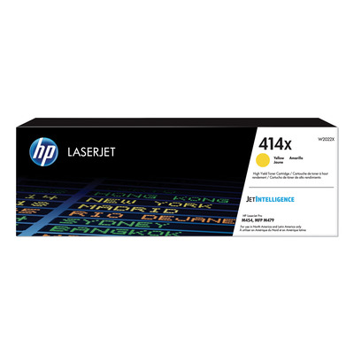 Toner W2022X (414X) HP Original | M454, M479, M480, M455, M455dn, M480f, M454dn, M454dw, M479fdn, M479fdw Amarelo| Produto Oficial HP com NF