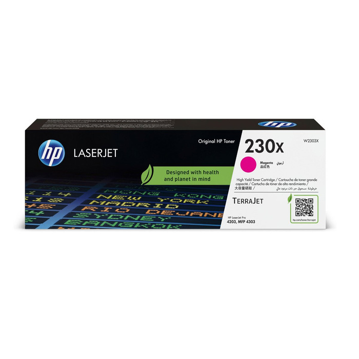 Toner W2153X (230X), W2300X HP Original | 4201, 4202dn, 4203, 4301, 4302, 4303, 4201DW, 4202DW, 4203DN, 4301FDW, 4302FDW, 4303FDW Magenta | Oficial HP