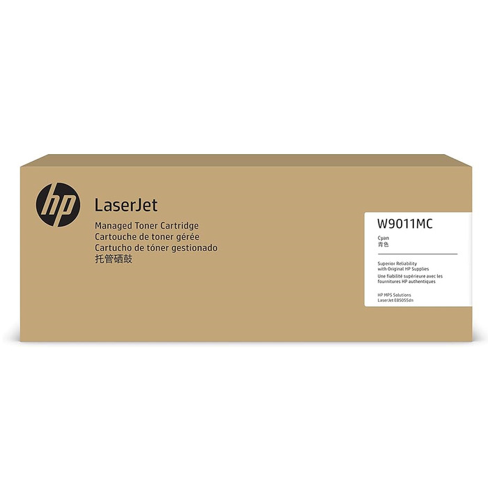 Toner W9011MC HP Original | E85055, E85055dn Ciano | Produto Oficial HP, com NF, Procedência e Garantia de 1 Ano