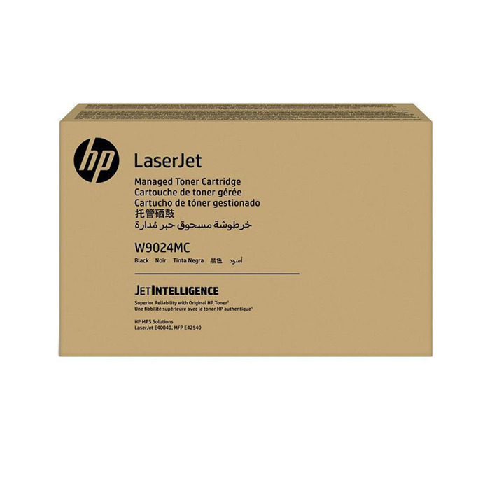 Toner W9024MC HP Original | E42540, E40040, E42540f, E40040dn Preto | Produto Oficial HP, com NF, Procedência e Garantia de 1 Ano