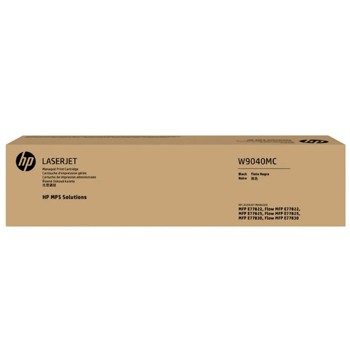 Toner W9040MC HP Original | E77822, E77825, E77830, E77822dn, E77822z, E77825dn, E77825z, E77830 Preto | Produto Oficial HP c/ NF e Garantia