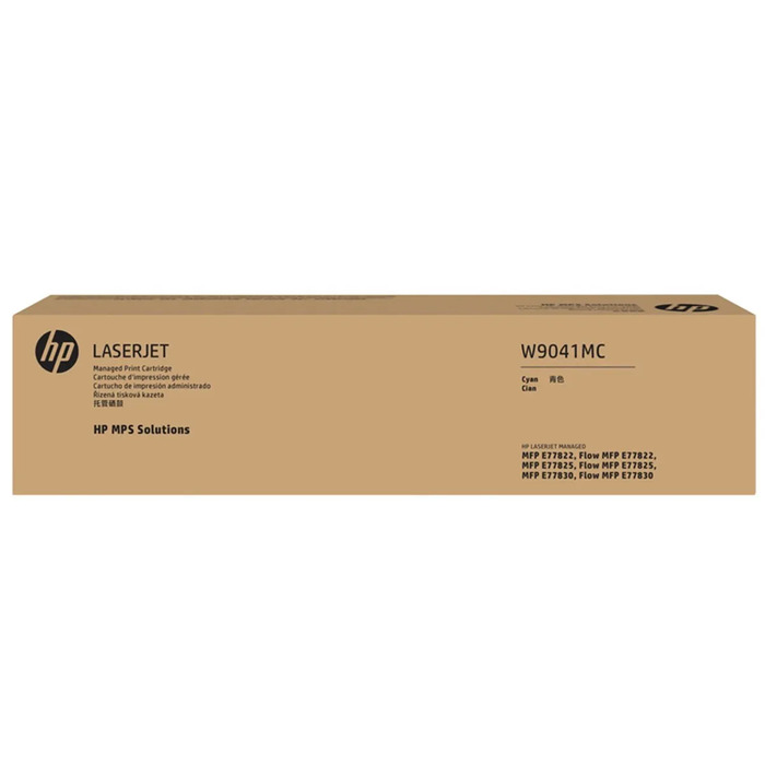 Toner W9041MC HP Original | E77822, E77825, E77830, E77822dn, E77822z, E77825dn, E77825z, E77830 Ciano | Produto Oficial HP c/ NF e Garantia