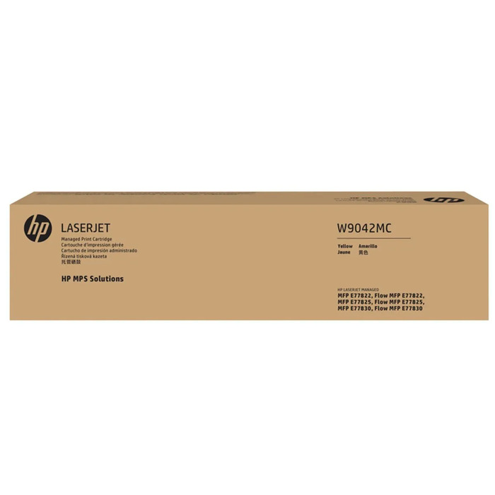 Toner W9042MC HP Original | E77822, E77825, E77830, E77822dn, E77822z, E77825dn, E77825z, E77830 Amarelo | Produto Oficial HP c/ NF e Garantia