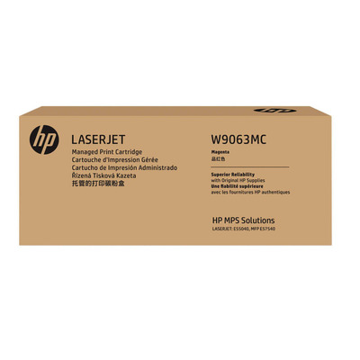 Toner HP W9063MC Original | E57540, E55040, E57540dn, E57540c, E57540dn, E55040dn Magenta | Produto Oficial HP c/ NF, Procedência e Garantia