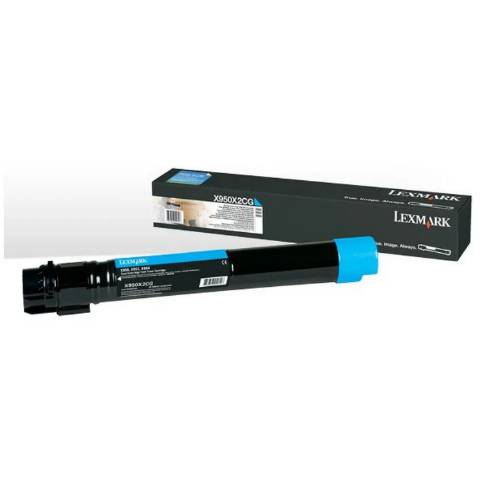 Toner Lexmark X950X2CG Original | X950, X952, X954, X950de, X952dte, X954dhe Ciano | Produto Oficial Lexmark com NF e Garantia de 1 Ano