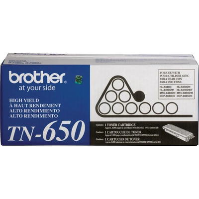 Toner TN-650 (TN650) Brother Original | HL-5240, 5250DN, 5280DW, DCP-8060, 8065DN, MFC-8460N, 8660DN, 8860DN, 8870DW Preto | Produto Oficial Brother