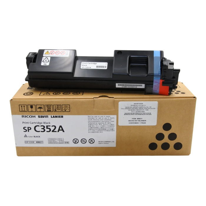 Toner Original Ricoh 408211 Preto | SP C352 C352DN SPC352