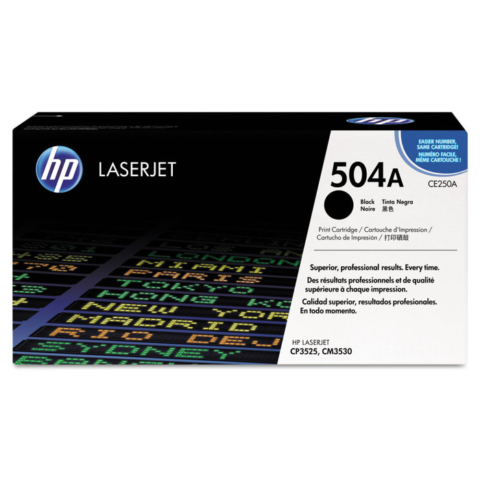 Toner HP CE250A 504A Original | Preto p/ CM3525 CM3530