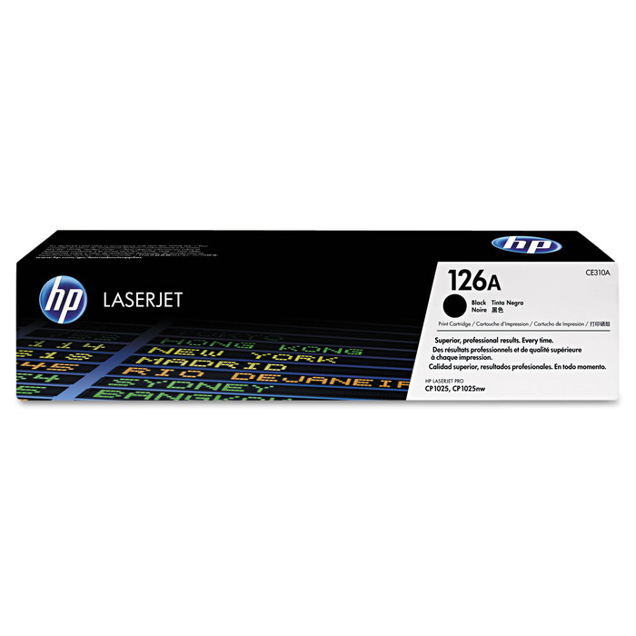 Toner HP CE310A 126A Original Preto p/ CP1025 M175 M275