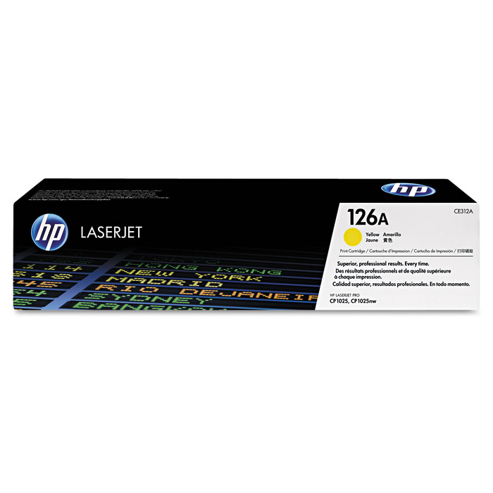 Toner HP CE312A 126A Amarelo Original p/ CP1025 M175 M275