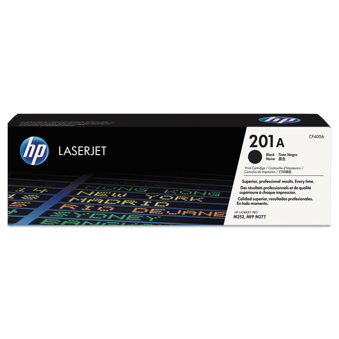 Toner HP CF400A 201A Preto Original p/ M252 M277