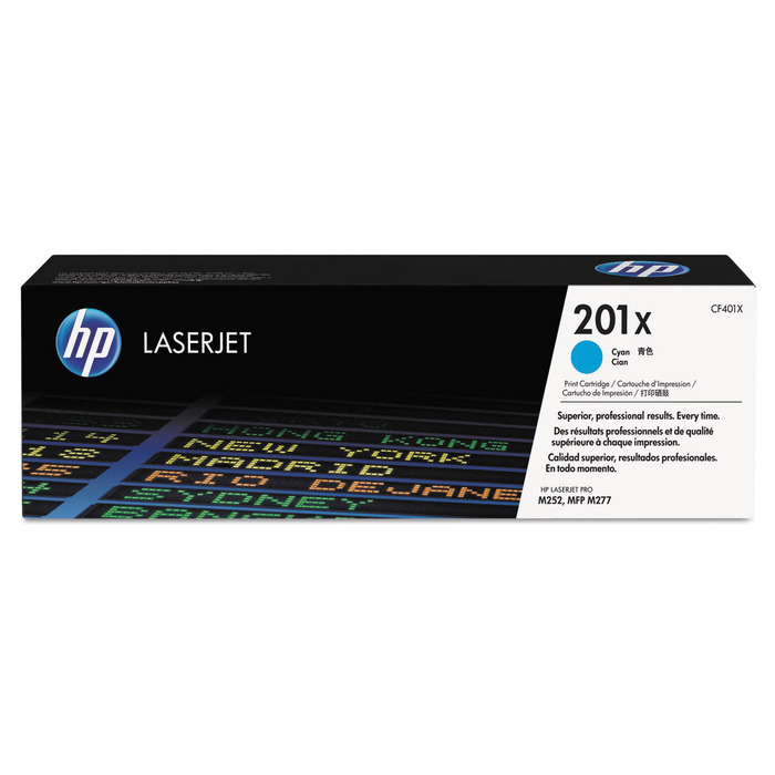 Toner HP CF401X 201X Ciano Original p/ M252 M277
