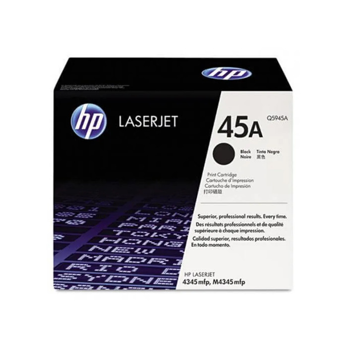 Toner HP Q5945A Original 45A Preto p/ M4345 M4349