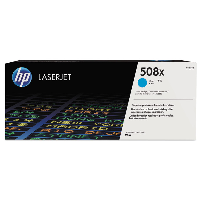 Toner HP CF361X Ciano Original 508X M553 M552 M553dn M553xh