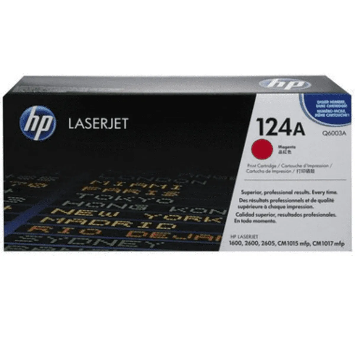 Toner Q6003A (124A) HP Original | 2605dtn, 2605dn, 2600n, CM1017, 2605, CM1017, CM1015, 2605, 2600, 1600 Magenta Produto Oficial HP com NF